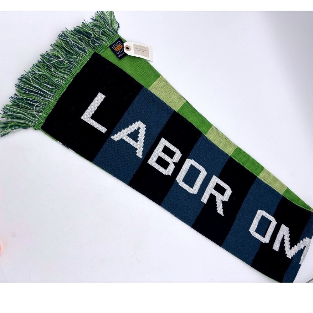 OKC ENERGY FOOTBALL CLUB Soccer Scarf FC Sports Labor Omnia Vincit World Cup NEW